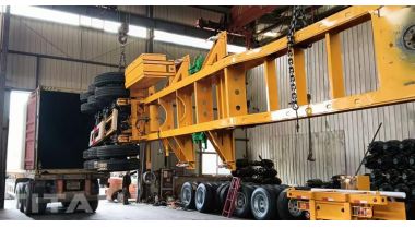 40FT Container Chassis Trailer will be sent to Ghana by Container