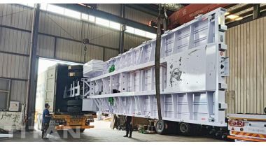 3 Axle Flatbed Truck Trailer will be sent to Ghana by Container