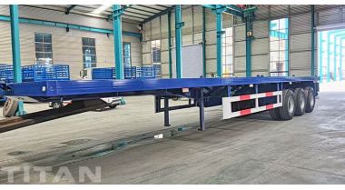 3 Axle Flatbed Semi Trailer Will Ship to Ghana