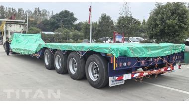 4 Axle Detachable Gooseneck Trailer will be sent to Ghana