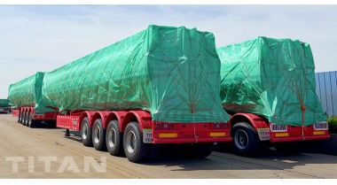 4 Axle Palm Oil Tanker Trailer will be sent to Ghana