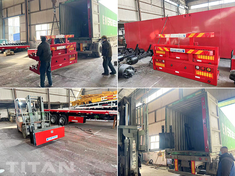40 Foot Container Flatbed Trailer for Sale in Ghana Tema