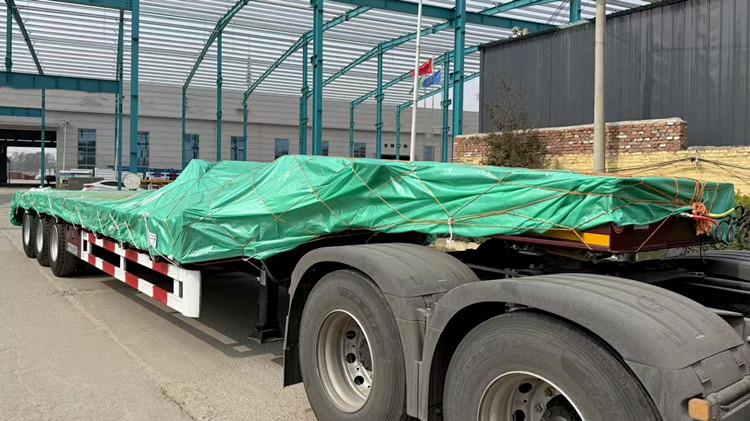 3 Axle 50 Ton Low Bed Truck Trailer for Sale in Ghana