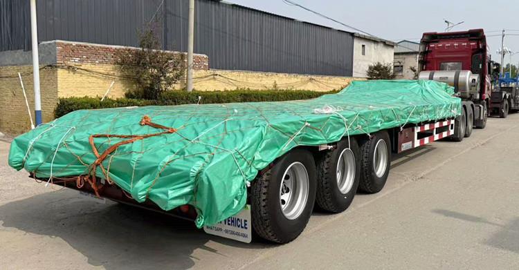 3 Axle 50 Ton Low Bed Truck Trailer for Sale in Ghana