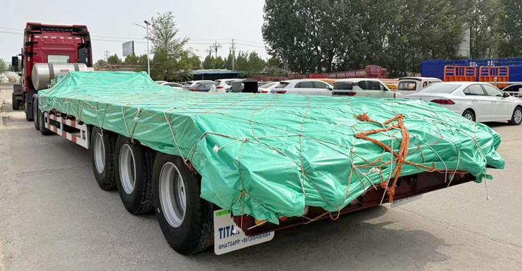 3 Axle 50 Ton Low Bed Truck Trailer for Sale in Ghana