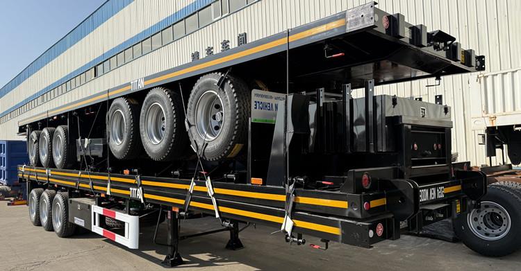 3 Units of Flat Bed Trailer with Front Wall will be sent to Ghana