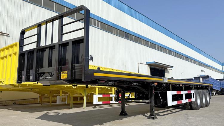 Flat Bed Trailer with Front Wall for Sale in Ghana