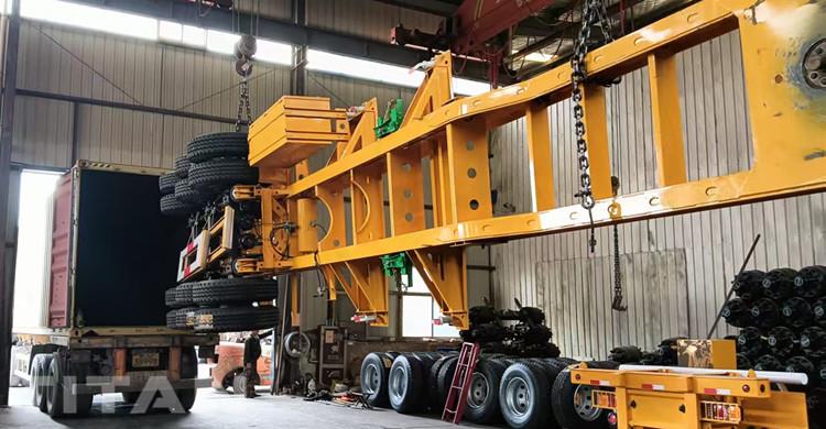 40FT Container Chassis Trailer will be sent to Ghana by Container