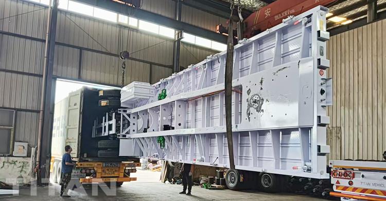 3 Axle Flatbed Truck Trailer will be sent to Ghana by Container
