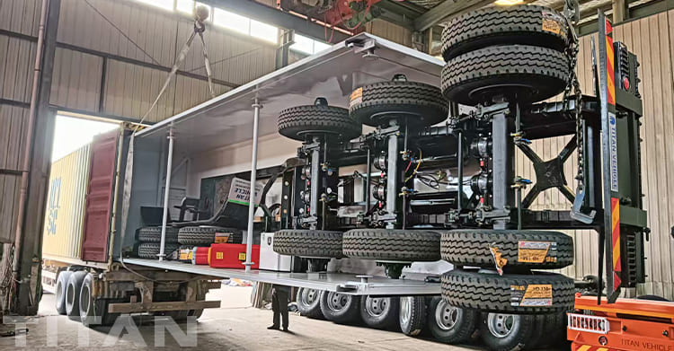 3 Axle End Dump Trailer for Sale in Ghana