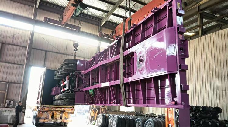 40 Ft 4 Axle Flatbed Trailer for Sale in Ghana Tema