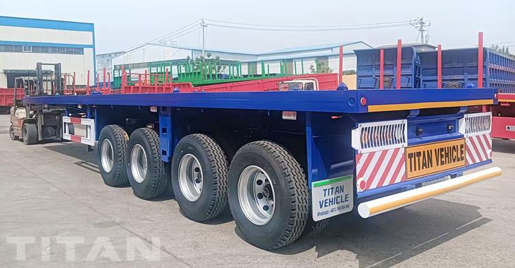 40FT 4 Axle Flatbed Trailer for Sale Near Me in Ghana