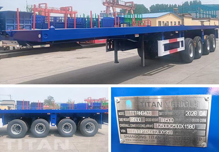 40FT 4 Axle Flatbed Trailer for Sale Near Me in Ghana