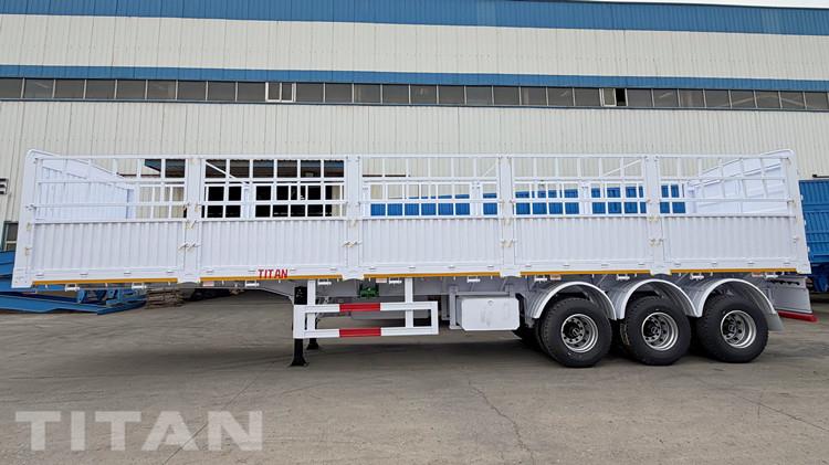 60 Ton Fence Side Semi Trailer for Sale in Ghana