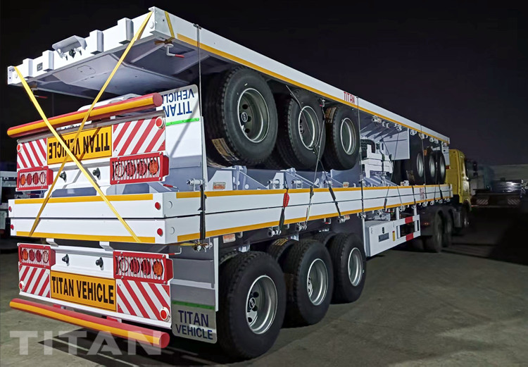 TITAN Tri Axle Flatbed Trailer will be sent to Ghana
