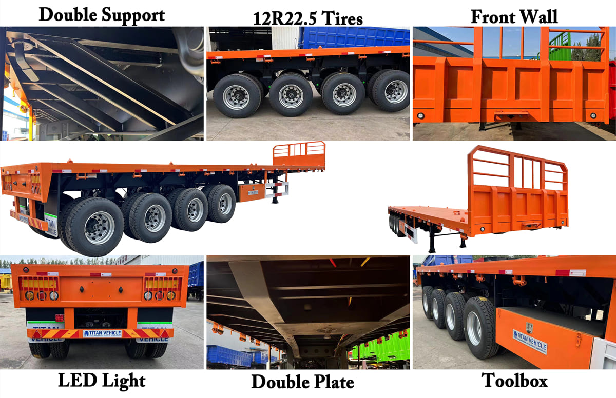 What Is A 4 Axle Flatbed Trailer And Why Is It Popular In Ghana?