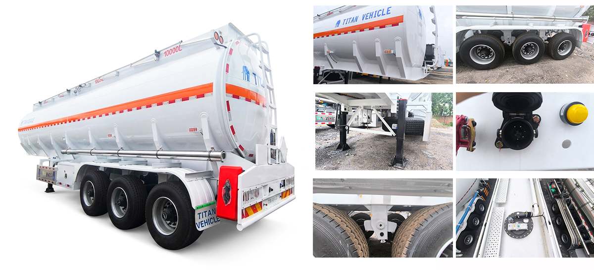 Heavy Duty Diesel Fuel Tanker Trailer for Sale in Ghana