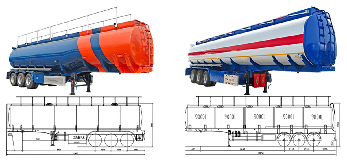 Diesel Fuel Tanker Trailer Prices for Sale in Ghana