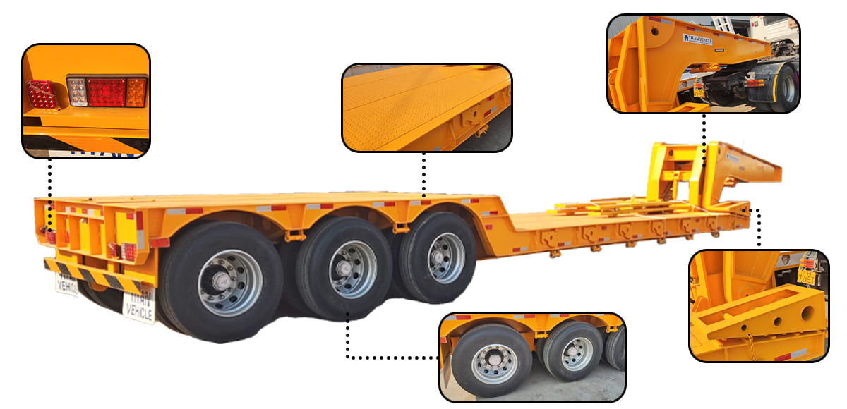 RGN Trailers | Detachable Gooseneck Lowboy Trailer for Sale in Ghana