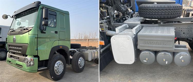 8x4 12 Wheeler Cargo Truck Chassis for Sale - Sinotruk Howo 380