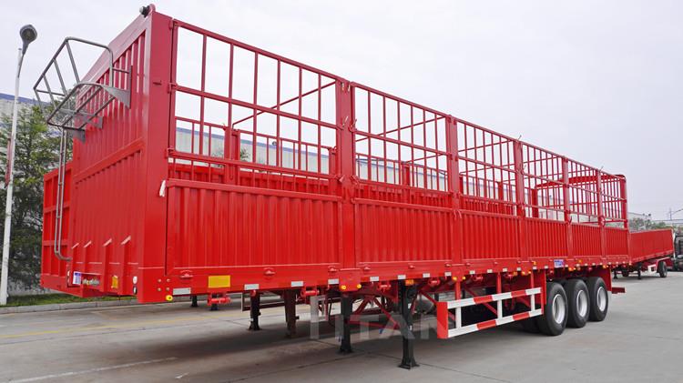 Tri Axle 60 Ton Stake Semi Trailer for Sale in Ghana