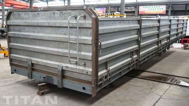 Tri Axle Grain Transport Trailer with Side Boards for Sale in Ghana