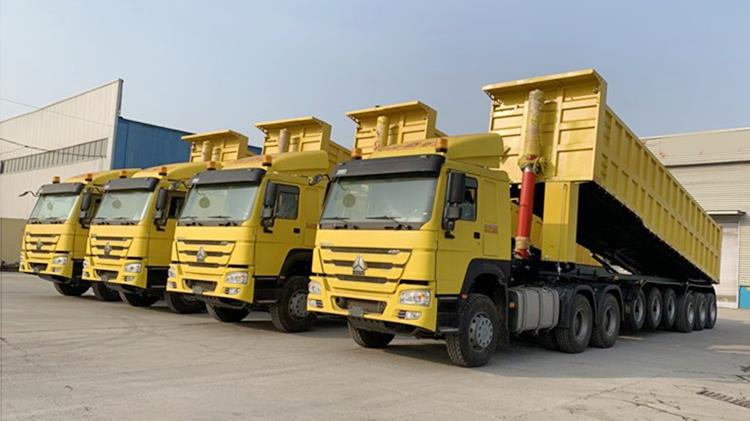 6 Axle Dump Truck Semi Tipper Trailer for Sale in Ghana