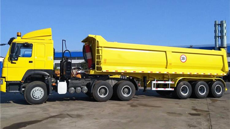 Hydraulic China Truck Tipper Trailer for Sale Price in Ghana