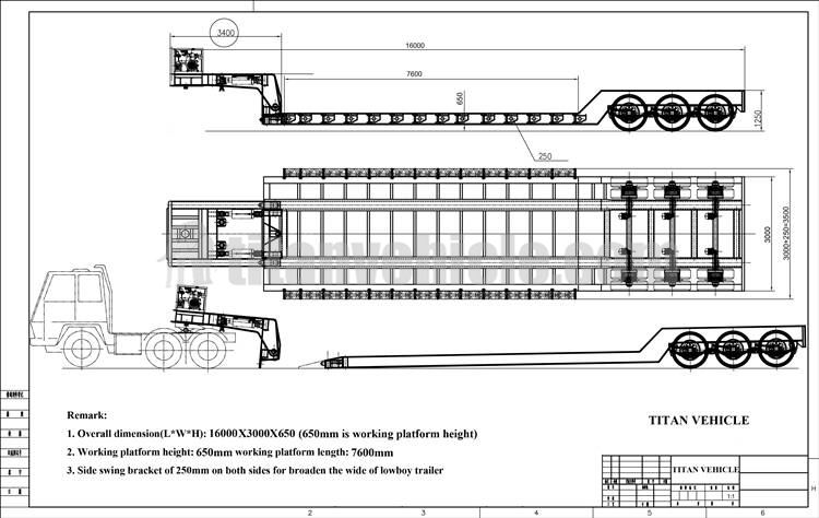 How Much is Used 60T Lowboy Gooseneck Trailer for Sale in Ghana 