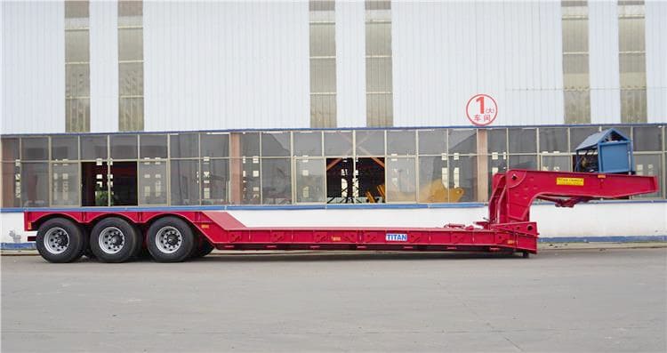 Low Prices of Front Loader Low Bed Trailer for Sale in Ghana Accra
