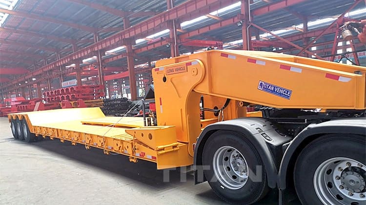 How Much is Used 60T Lowboy Gooseneck Trailer for Sale in Ghana 