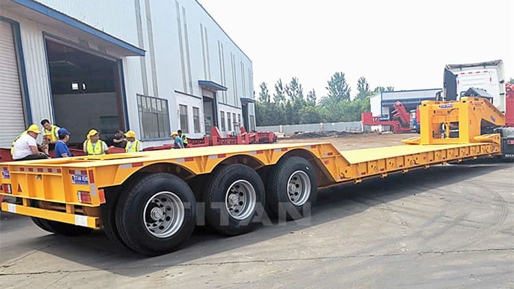 How Much is Used 60T Lowboy Gooseneck Trailer for Sale in Ghana 