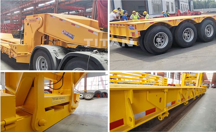 How Much is Used 60T Lowboy Gooseneck Trailer for Sale in Ghana 