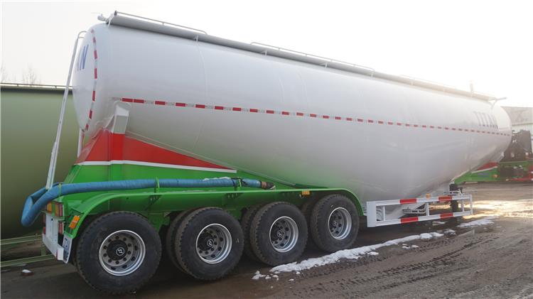4 Axle 60 Ton Powder Tanker for Sale In Guinea Conakry Silo Semi Trailer for Sale