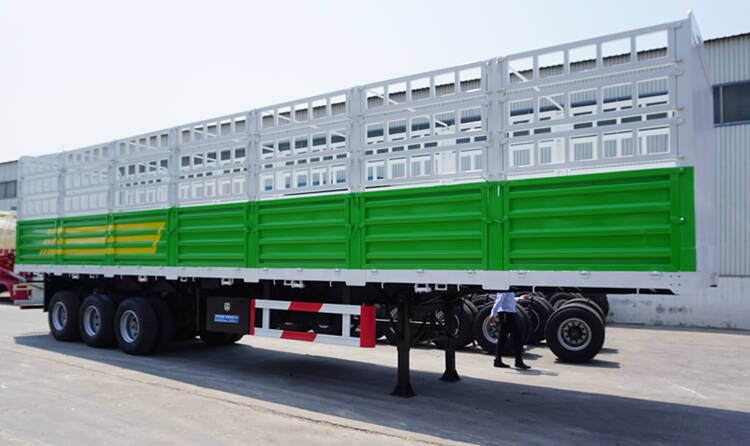 3 Axle Fence Cargo Semi Trailer Price for Sale in Ghana Tema