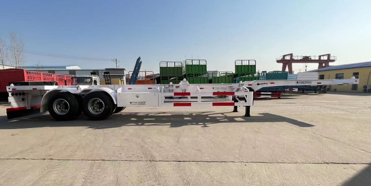 2 Axle 40 Foot Shipping Container Chassis Trailer for Sale in Ghana Accra