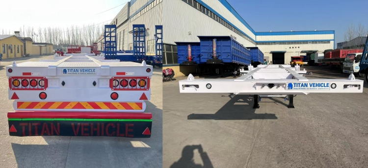 2 Axle 40 Foot Shipping Container Chassis Trailer for Sale in Ghana Accra