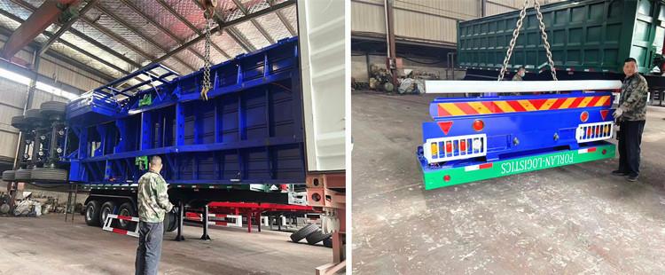Single Tire Flatbed Trailer for Sale in Ghana Accra