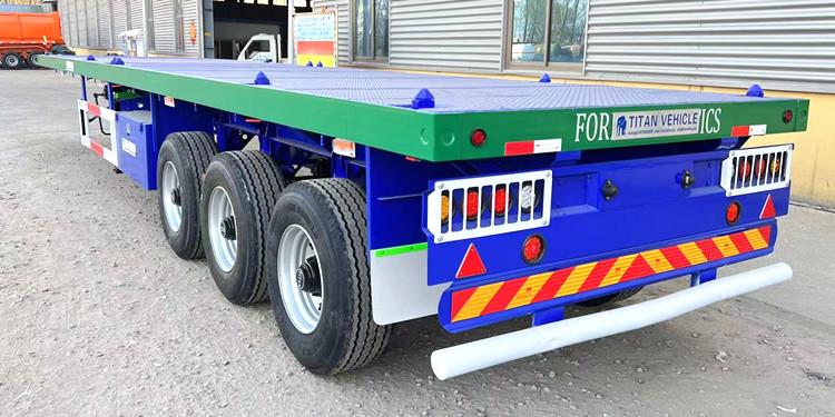 Single Tire Flatbed Trailer for Sale in Ghana Accra