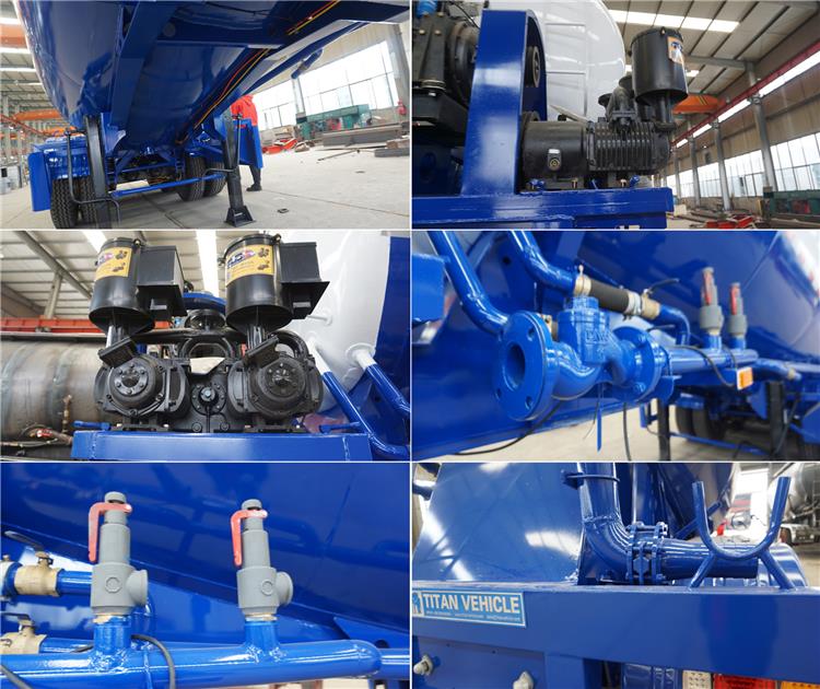 3 Axle Bulk Pneumatic Cement Tanker Trailer for Sale in Ghana