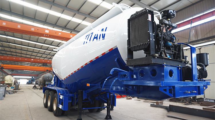 3 Axle Bulk Pneumatic Cement Tanker Trailer for Sale in Ghana