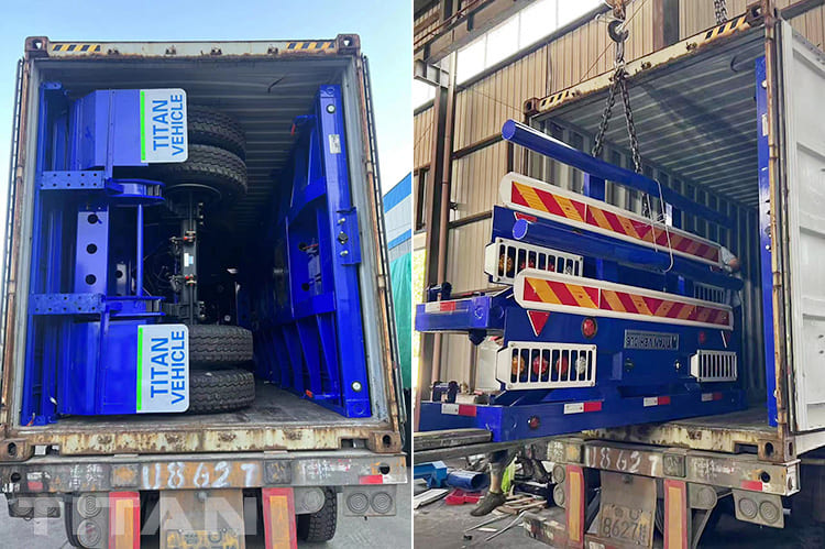 Tri Axle Flat Deck Trailer for Sale in Ghana Accra