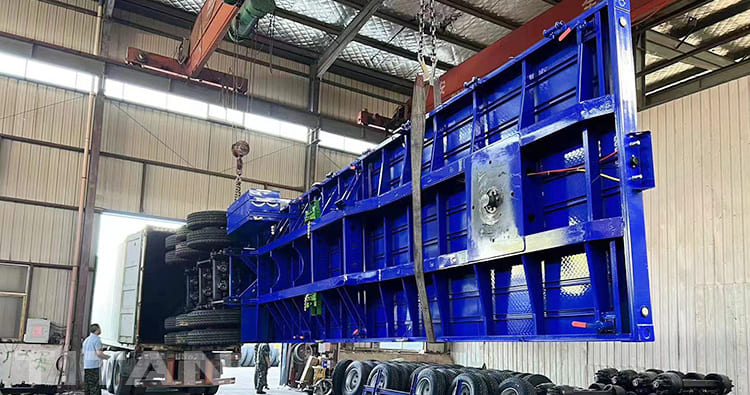 Tri Axle Flat Deck Trailer for Sale in Ghana Accra