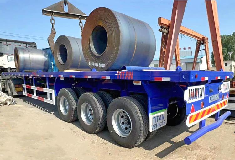 Tri Axle Flat Deck Trailer for Sale in Ghana Accra