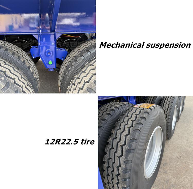 80 Ton 4 Axle Semi Flatbed Trailer for Sale in Ghana