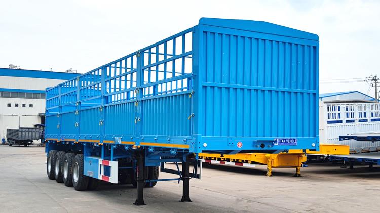 4 Axle 80 Ton Fence Stake Semi Trailer for Sale in Ghana