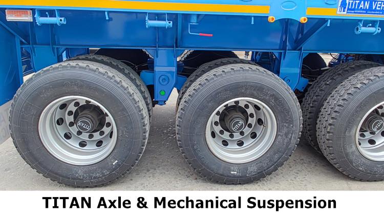 4 Axle 80 Ton Fence Stake Semi Trailer for Sale in Ghana