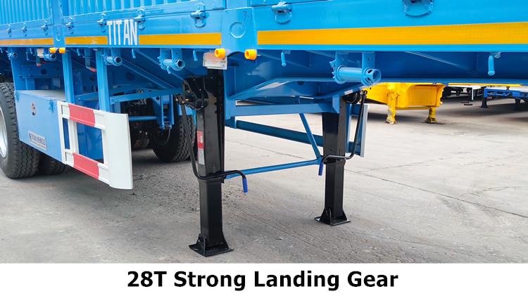 4 Axle 80 Ton Fence Stake Semi Trailer for Sale in Ghana