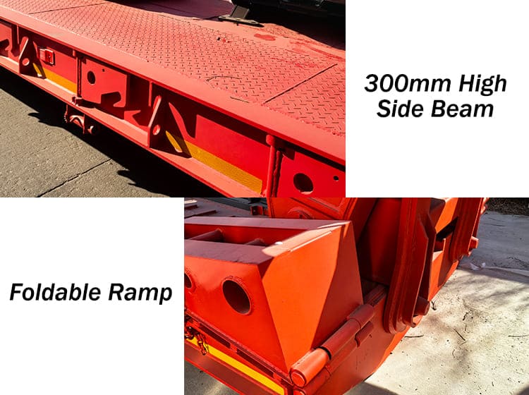 4 Axle 100 Ton Detachable Gooseneck Lowboy Trailer for Sale in Ghana | Detach Neck Trailer