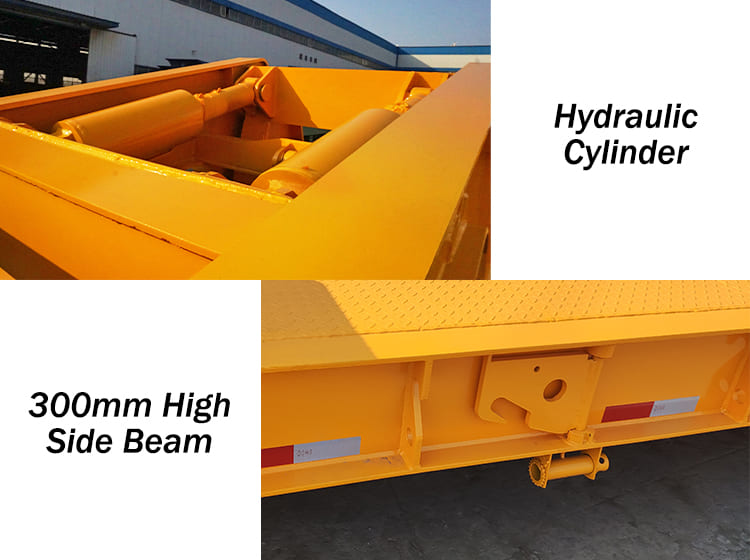 60 Ton Lowboy Trailer Truck for Sale in Ghana | Lowboy Semi Trailer